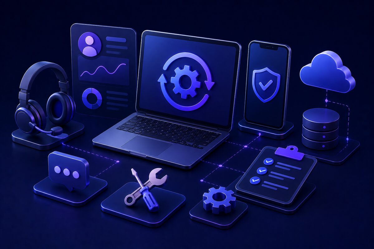 Maintenance & Support services illustration